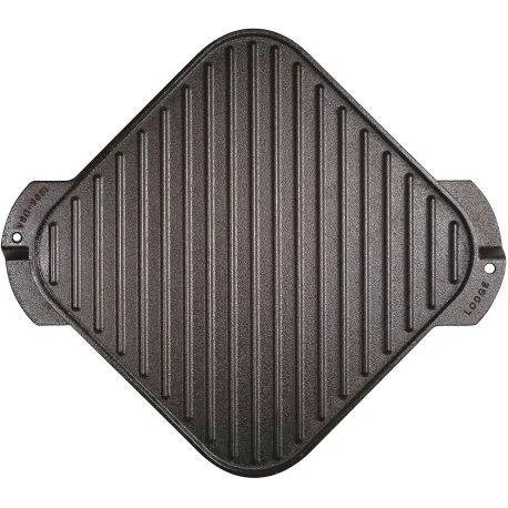 Plancha reversible rectangular hierro fundido - 50x23 cm