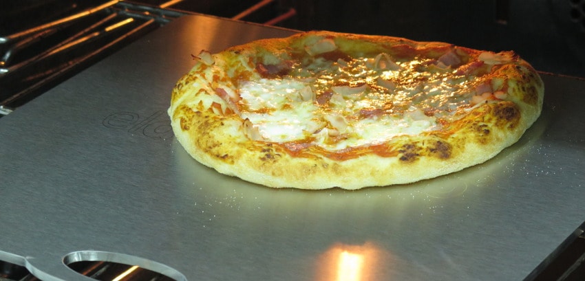 Chapa de aço para pães e pizzas
