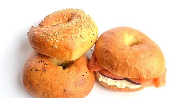 Receta de bagels americanos